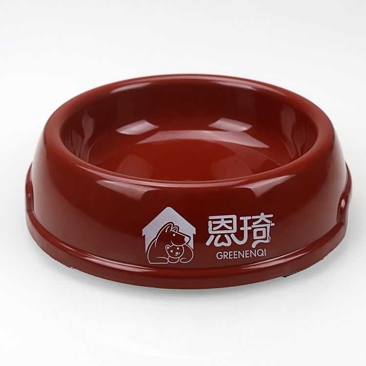 Round Shape Plastic Dog Feeding Bowl